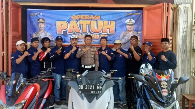 Ops Patuh, Polantas Bone Ajak Komunitas Motor Jadi Pelopor Berkeselamatan di Jalan